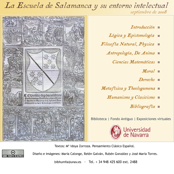 La Escuela de Salamanca: menú